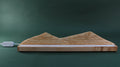 Wooden mountain design lamp with no illumination, natural lighting